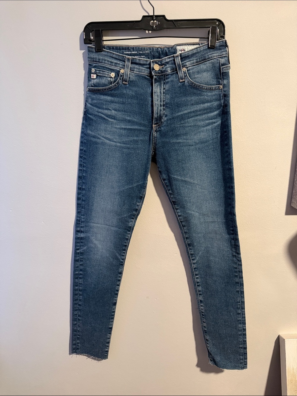 AG Farrah Ankle Fit high rise skinny Dark Blue Jeans - 27